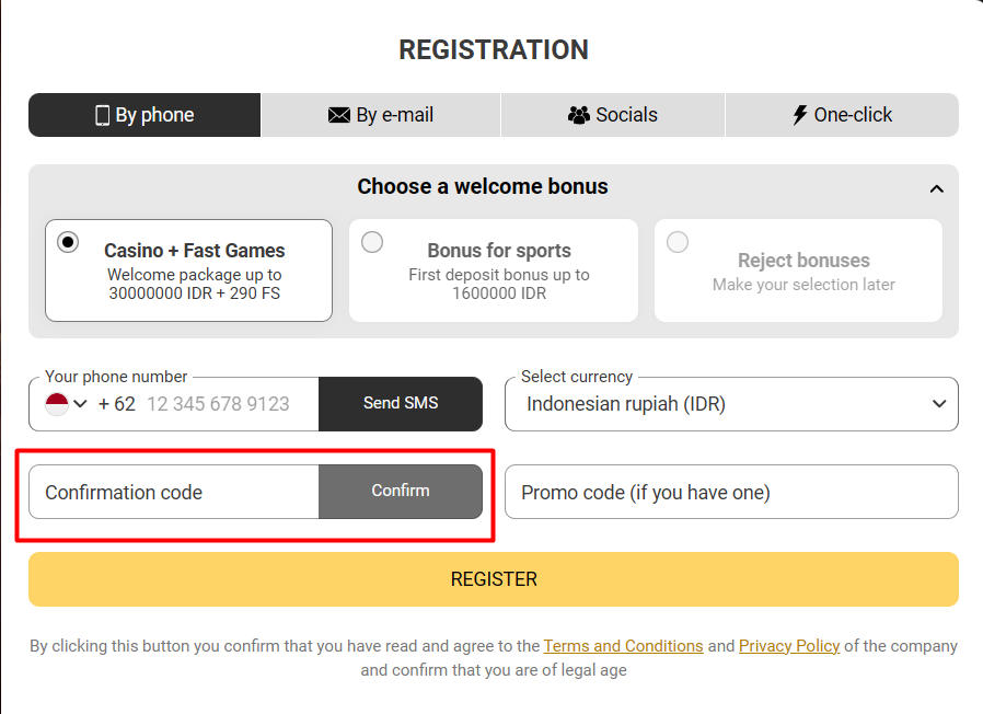 MelBet Registration